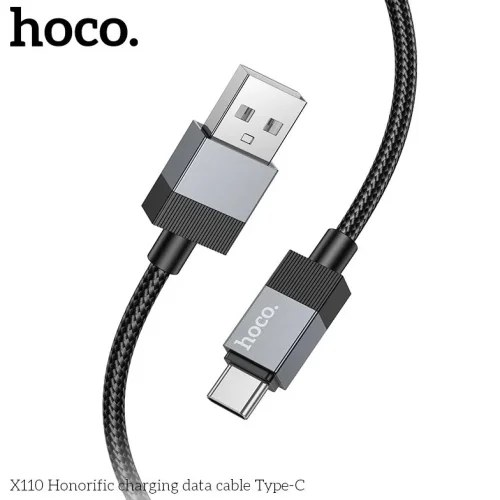 HOCO Кабел 3.0A ‘X110’ USB към Type-C (1M) – Черен