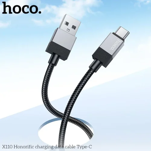 HOCO Кабел 3.0A ‘X110’ USB към Type-C (1M) – Черен