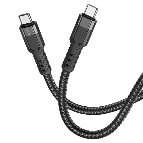 HOCO кабел U110 60W TYPE-C към TYPE-C (1.2M) – Черен