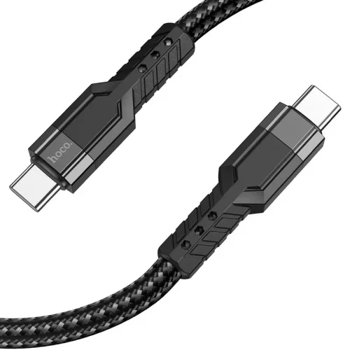 HOCO кабел U110 60W TYPE-C към TYPE-C (1.2M) – Черен