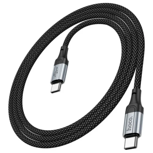 HOCO Кабел “X102 Fresh” 60W Type-C към Type-C (1M) – Черен