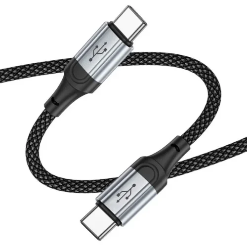 HOCO Кабел “X102 Fresh” 60W Type-C към Type-C (1M) – Черен