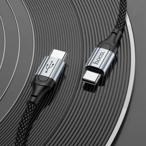HOCO Кабел “X102 Fresh” 60W Type-C към Type-C (1M) – Черен