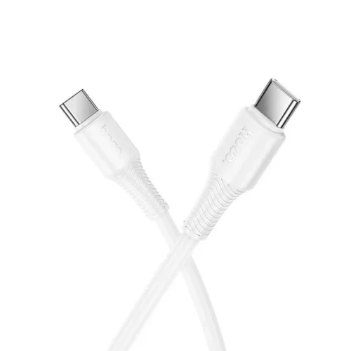 HOCO кабел X120 60W Type-C към Type-C (1M) – Бял