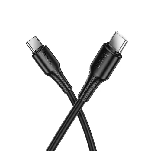 HOCO кабел X120 60W Type-C към Type-C (1M) – Черен