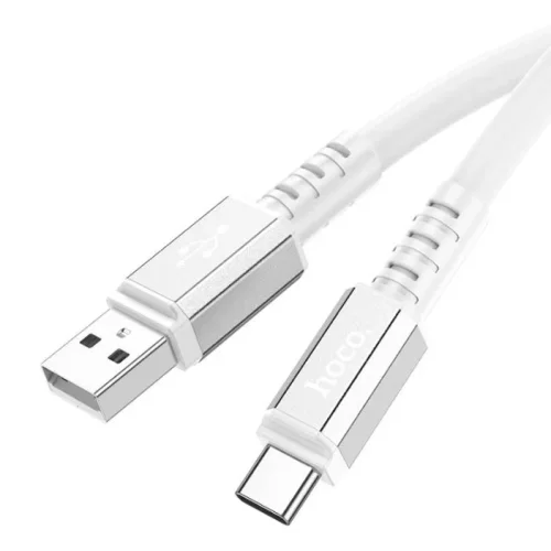 HOCO Кабел „X85 Strength“ 60W Type-C към Type-C (1M) – Бял
