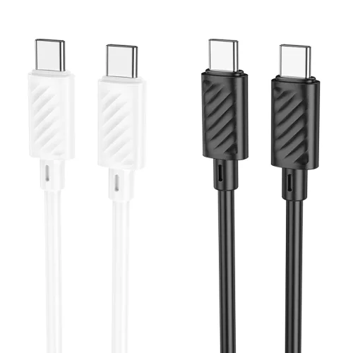 HOCO кабел X88 60W TYPE-C към Type-C (1M) – Бял