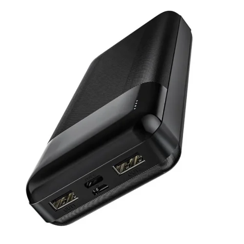 HOCO PowerBank “J72A Easy travel” 20,000mAh Micro-USB/Type-C вход и двоен USB2A изход + LED индикатор(Черен)