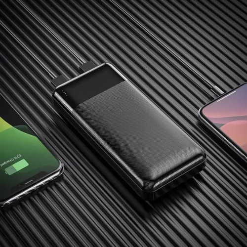 HOCO PowerBank “J72A Easy travel” 20,000mAh Micro-USB/Type-C вход и двоен USB2A изход + LED индикатор(Черен)