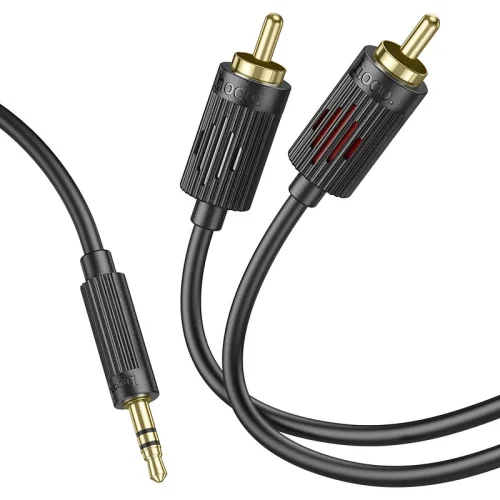 HOCO UPA28 Aux 3.5mm Към 2 RCA – Черен
