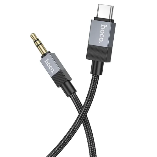 HOCO UPA32B Aux 3.5mm Към USB-C Type-C – Черен