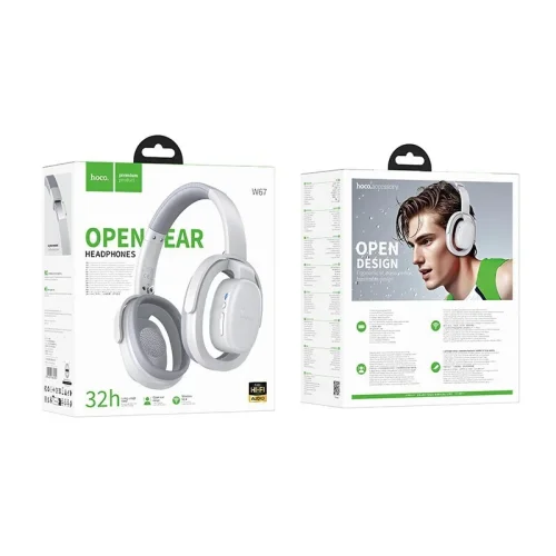 HOCO W67 Безжични слушалки Open Ear Headphones – Бял