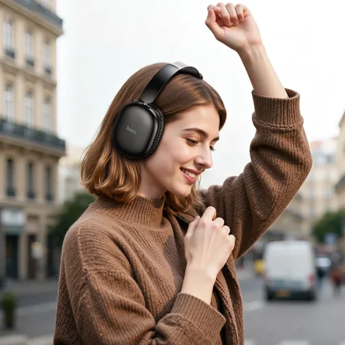 HOCO W73 Безжични слушалки Over Ear Headphones 45 Часа – Сив