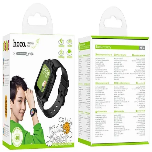 HOCO Y104 4G детски смарт часовник – Син с GPS, видео разговори, SOS и SIM карта
