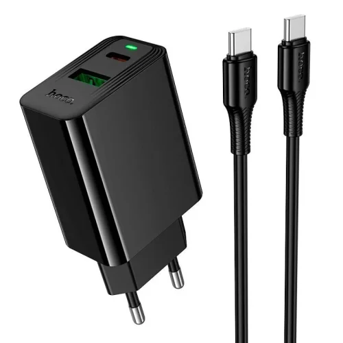 HOCO Зарядно CS94A PD20W + QC18W USB / USB-C с кабел Type-C към Type-C