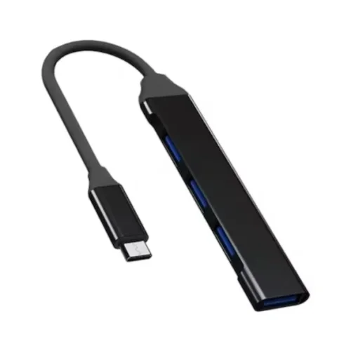 HUB C&Q-094 4в1Type-C към 4 X USB – Черен