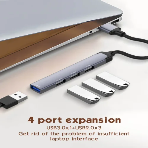 HUB LDNIO DS44U 4в1 USB КЪМ 4xUSB 5GB/ps