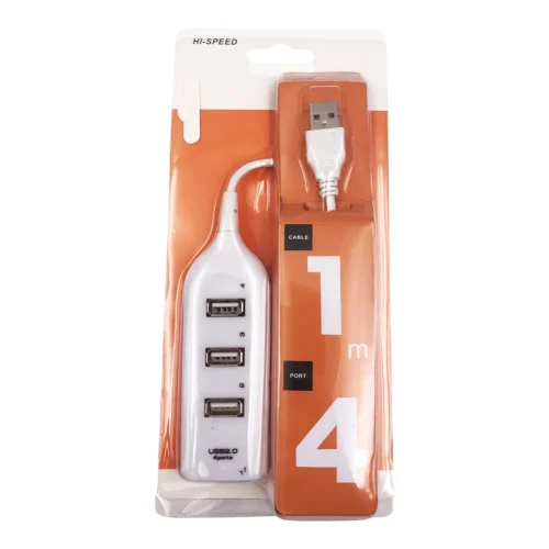 HUB Разклонител към USB 2.0 4 Ports – U003 U03 – Бял