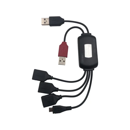 HUB Разклонител USB към USB Micro USB 2.0 SY-HU8 – Черен
