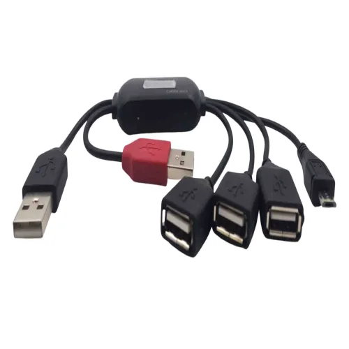 HUB Разклонител USB към USB Micro USB 2.0 SY-HU8 – Черен