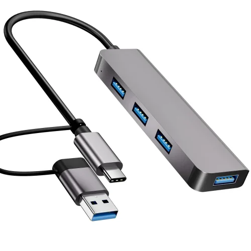 HUB S-1777 4в1 Type-C + USB КЪМ 4XUSB 3.0 5GBPS