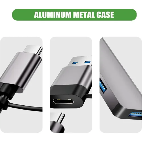 HUB S-1777 4в1 Type-C + USB КЪМ 4XUSB 3.0 5GBPS