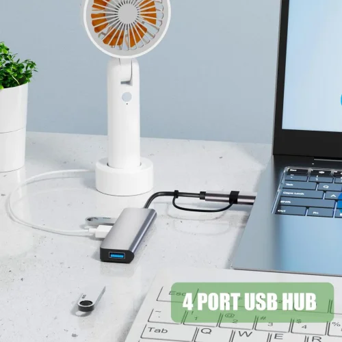 HUB S-1777 4в1 Type-C + USB КЪМ 4XUSB 3.0 5GBPS