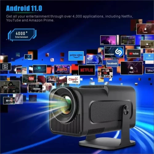 HY320 mini WIFI ANDROID 11 проектор за домашно кино 1080P WiFi безжичен проектор Видео проектор 10000 лумена до 150″