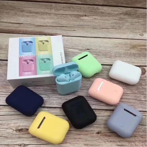 inpods 12 Безжични слушалки – Bluetooth 5.0 – Розов