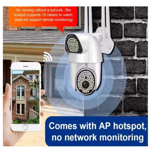 IP Камера Q135 V380-720P ( APP:V380PRO ) HD 360 градуса с микрофон и високоговорител и LED светлина