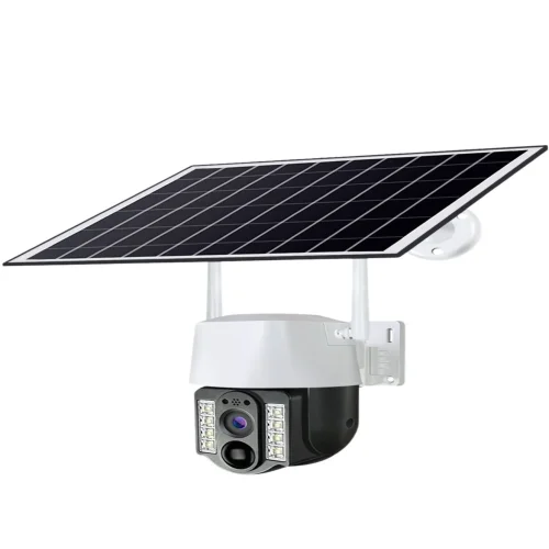 IP Соалрна Камера HY-D011S WIFI 4MP 1080P ( APP:V380PRO ) HD 360 градуса с микрофон и високоговорител и LED светлина