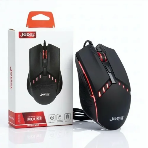 JEDEL M82 Жична RGB Геймърска Мишка – Ергономичен Дизайн, Регулируемо DPI, USB