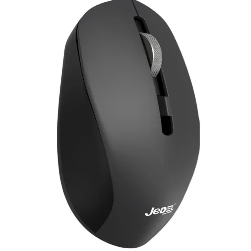 JEDEL WD156 Dual Mode Безжична Мишка – Bluetooth / 2.4G, Тиха, 300mAh Презареждаема, 1600 DPI, Сива / Черна