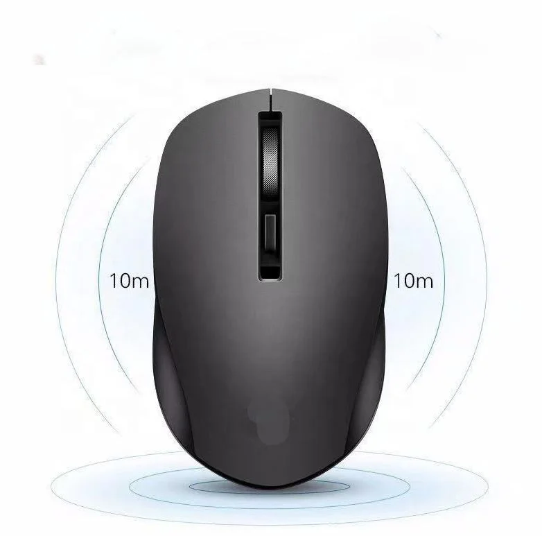 JEDEL WD156 Dual Mode Безжична Мишка – Bluetooth / 2.4G, Тиха, 300mAh Презареждаема, 1600 DPI, Сива / Черна