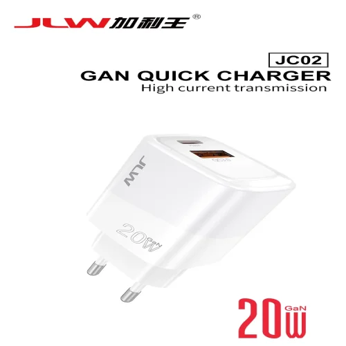 JLW-JC02 Зарядно 20W GAN Адаптер USB + USB-C