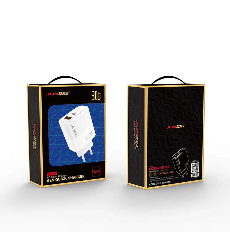 JLW-JC04 Зарядно 30W GAN Адаптер USB + USB-C