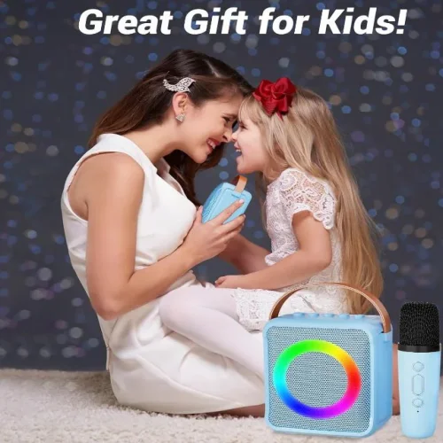 K1 Караоке Bluetooth колона с 1бр. микрофон (син)