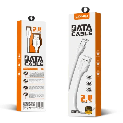Кабел LDNIO LS-361 USB към Type-C 1M