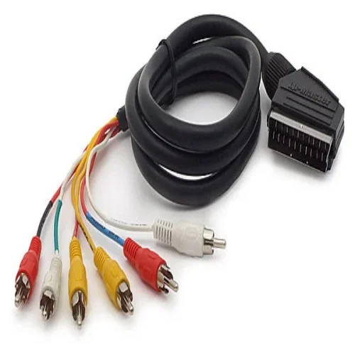 Кабел SCART – 6 x RCA