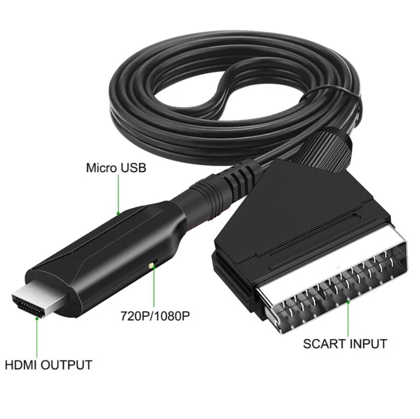 Кабел SCART – HDMI DZ71 преобразувател 720p 1080p