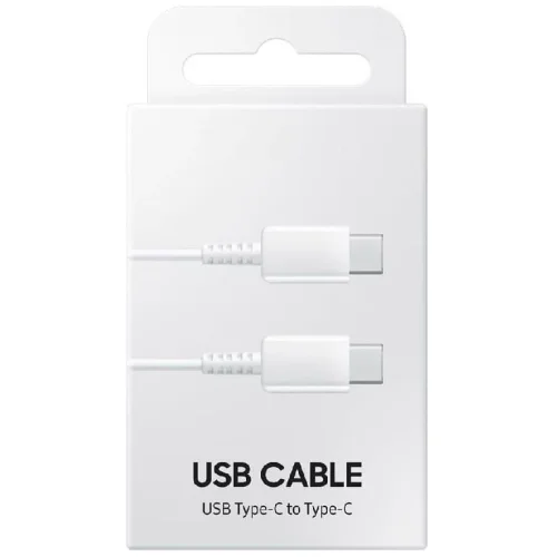 Кабел USB-C към USB-C 25W 2M (кут.) Бързо зареждане – Бял