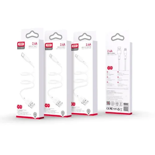 Кабел XO-NB-Q231B Fast 60W Type-C към Type-C 1M – Бял
