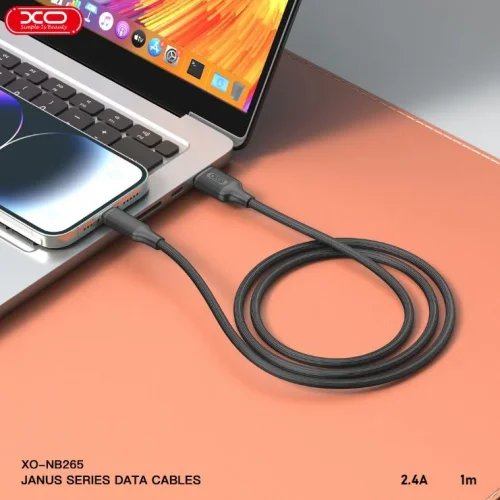 Кабел XO-NB265 Fast 3A USB към Type-C 1M – Бял