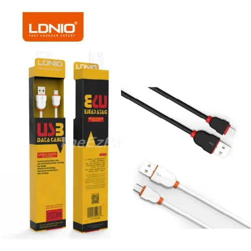 Кабел за Зареждане LDNIO LS02, USB, С накрайник за iPhone – Бял