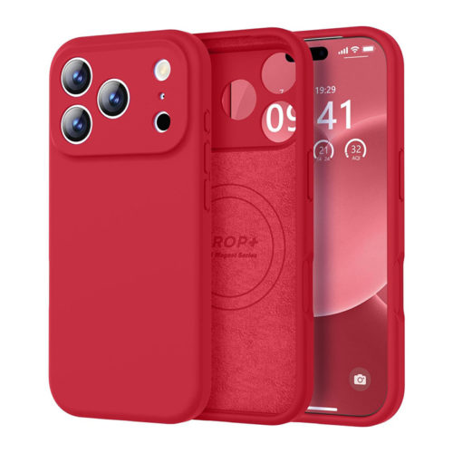 Качествен силиконов калъф за iPhone 18 Pro Max червен