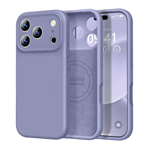 Качествен силиконов калъф за iPhone 18 Pro Max лилав