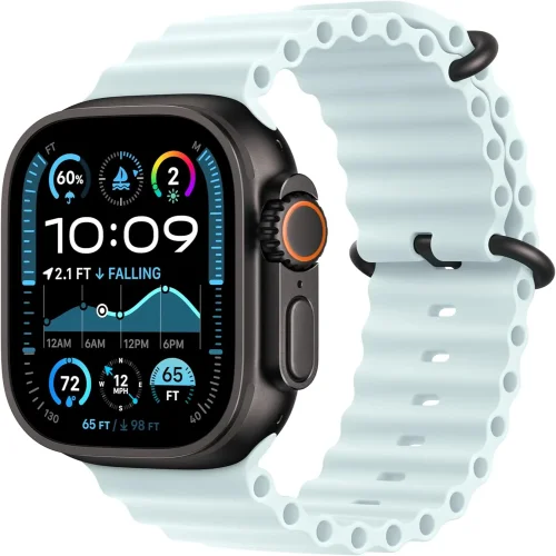 Каишка Ocean Band BN-13 Apple Watch iWatch 44/45/46/49mm – Светло Син