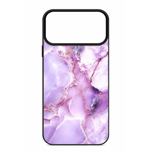 Калъф с шарка мрамор за iPhone 18 Pro лилав