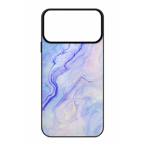 Калъф с шарка мрамор за iPhone 18 Pro Max небесно син