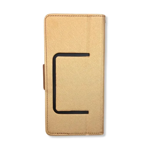 Калъф Тип Тефтер L-75 универсален 6.5″ Размер 20 Ultra – Златист (166.9 x 76 mm x 8.8 mm)